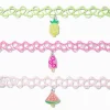 Claire's Colliers-Ras-de-cou effet tatouage breloques estivales Claire's Club - Lot de 3