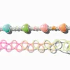 Claire's Colliers-Ras-de-cou effet tatouage et ras-de-cou perlé cœur dégradé - Lot de 2