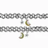 Claire's Colliers-Ras-de-cou effet tatouage lune d'humeur best friends - Lot de 2