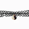 Claire's Colliers-Ras-de-cou effet tatouage Yin Yang best friends - Lot de 2