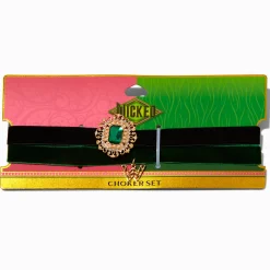 Claire's Colliers-Ras-de-cou Elphaba en exclusivité chez Claire’s Wicked™ - Lot de 2