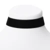Claire's Colliers-Ras-de-cou en imitation velours - Noir