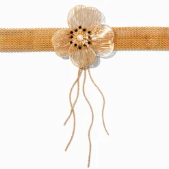 Claire's Colliers-Ras-de-cou fleur en filigrane couleur dorée