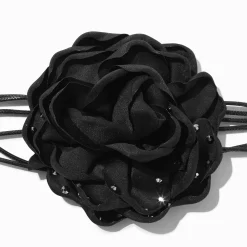 Claire's Colliers-Ras-de-cou rose noire cloutée
