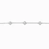Claire's Colliers-Ras-de-cou trèfle en zircon cubique couleur argentée
