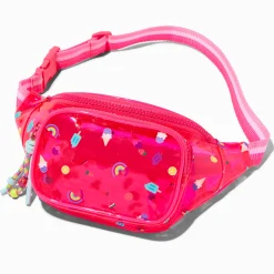 Claire's Sacs Banane-Sac banane rose imprimé estival Claire's Club