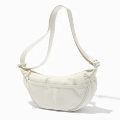 Claire's Anneaux|Sacs À Main Et Sacs Cabas-Sac à bandoulière bombé en nylon blanc