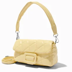 Claire's Sacs À Main Et Sacs Cabas-Sac à bandoulière bombé et matelassé jaune