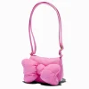 Claire's Sacs À Bandoulière-Sac à bandoulière nœud en relief rose Claire's Club