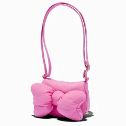 Claire's Sacs À Bandoulière-Sac à bandoulière nœud en relief rose Claire's Club