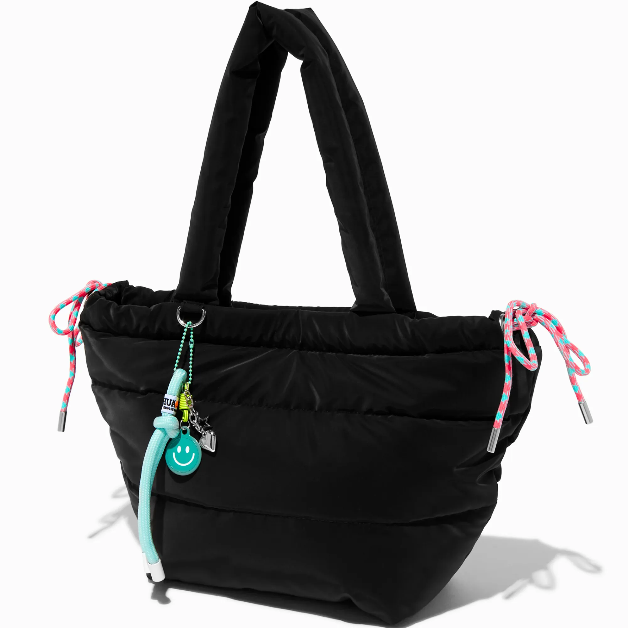 Claire's Sacs À Main Et Sacs Cabas-Sac cabas bombé nylon noir