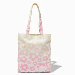 Claire's Sacs À Main Et Sacs Cabas-Sac cabas en toile marguerite dégradé pastel