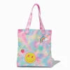 Claire's Sacs À Main Et Sacs Cabas-Sac cabas tie dye visage souriant Claire's Club