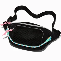 Claire's Sacs Banane-Sac ceinture corde en nylon noir