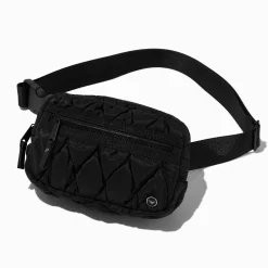 Claire's Sacs Banane-Sac ceinture matelassé noir