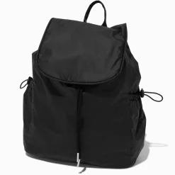 Claire's Sacs À Dos-Sac à dos à rabat nylon noir