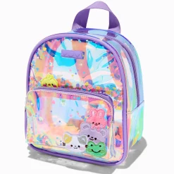 Claire's Sacs À Dos-Sac à dos violet petits animaux shaker transparent Claire's Club