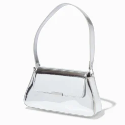 Claire's Sacs À Main Et Sacs Cabas-Sac porté épaule baguette couleur argentée miroir
