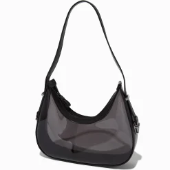 Claire's Sacs À Main Et Sacs Cabas-Sac porté épaules noir transparent