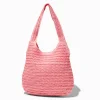 Claire's Sacs À Main Et Sacs Cabas-Sac porté épaule souple tressé rose