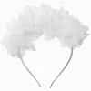 Claire's Bandeaux Et Serre-têtes-Serre-tête couronne de fleurs fantaisistes blanches