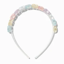 Claire's Bandeaux Et Serre-têtes-Serre-tête cœur matelassé coloré