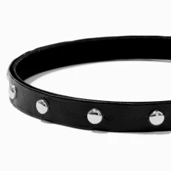 Claire's Bandeaux Et Serre-têtes-Serre-tête en similicuir noir clouté