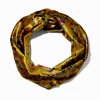 Claire's Bandeaux Et Serre-têtes-Serre-tête floral en imitation velours jaune moutarde