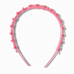 Claire's Bandeaux Et Serre-têtes-Serre-tête à nœud rose Claire's Club