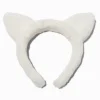 Claire's Bandeaux Et Serre-têtes-Serre-tête oreilles de chat blanc en fausse fourrure
