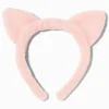 Claire's Bandeaux Et Serre-têtes-Serre-tête oreilles de chat rose en fausse fourrure