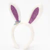 Claire's Bandeaux Et Serre-têtes-Serre-tête oreilles de lapin à paillettes Claire's Club - Violet