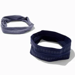 Claire's Bandeaux Et Serre-têtes-Serre-têtes athlétiques gris et bleu - Lot de 2