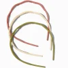 Claire's Bandeaux Et Serre-têtes-Serre-têtes zigzag olive, couleur ivoire et mauve - Lot de 3
