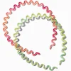 Claire's Bandeaux Et Serre-têtes-Serre-têtes zig zag orange et vert - Lot de 2