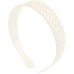 Claire's Bandeaux Et Serre-têtes-Serre-tête tissé et gaufré - Blanc