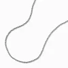 Claire's Colliers-Silver-tone Twisted Rope Stackable Short Chain Necklace