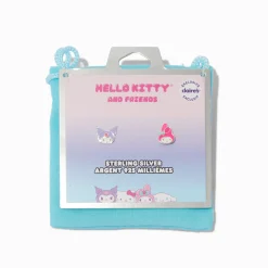 Claire's Clous D'oreilles-Sterling Silver Hello Kitty® and Friends Claire's Exclusive My Melody™ & Kuromi™ Enamel Stud Earrings