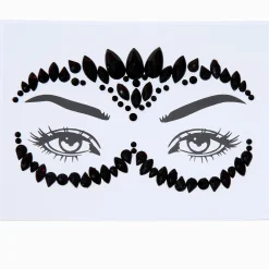 Claire's Paillettes Et Bijoux De Peau-Strass masque noirs