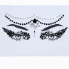 Claire's Paillettes Et Bijoux De Peau-Strass pour le front rideau noirs et transparents