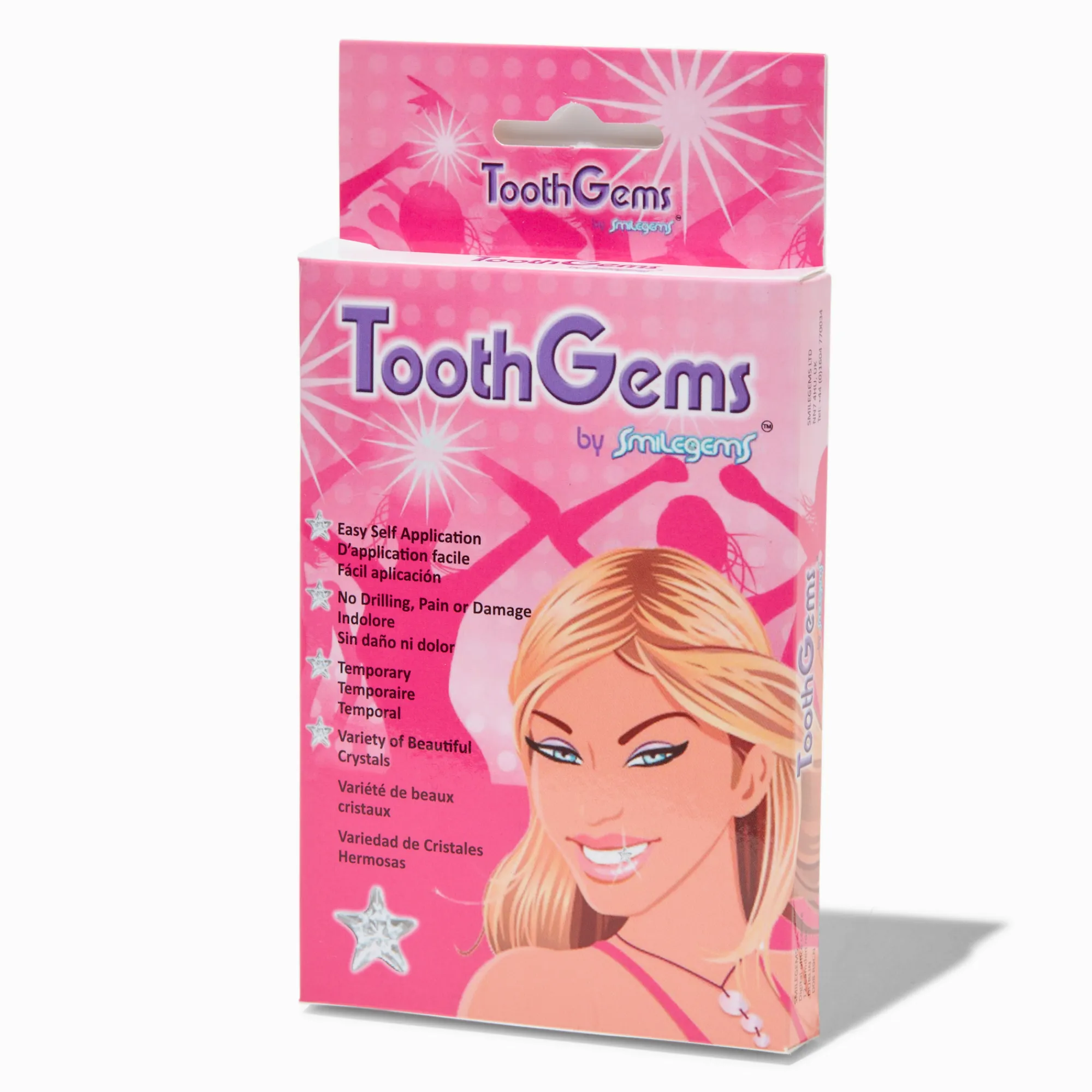 Claire's Paillettes Et Bijoux De Peau-Strass pour les dents Smilegems