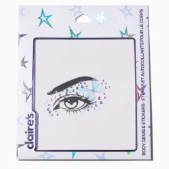 Claire's Paillettes Et Bijoux De Peau-Strass pour les yeux papillon violets et bleus