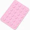 Claire's Accessoires Téléphone-Support adhésif pour coque de portable à ventouse en silicone rectangulaire rose