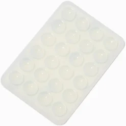 Claire's Accessoires Téléphone-Support adhésif pour coque de portable à ventouse en silicone rectangulaire transparent