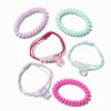 Claire's Élastiques-Teddy Bear Charm Mixed Hair Ties - 6 Pack