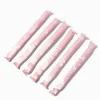 Claire's Accessoires Coiffure-Tiges à friser non chauffantes roses - Lot de 6