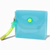 Claire's Porte-monnaies-Translucent Blue Daisy Snap Coin Purse