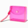 Claire's Porte-monnaies-Translucent Light Pink Daisy Snap Coin Purse