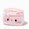 Claire's Trousses De Maquillage-Trousse de maquillage en fausse fourrure chat rose Claire's Club