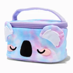 Claire's Trousses De Maquillage-Trousse de maquillage en fausse fourrure koala tie-dye